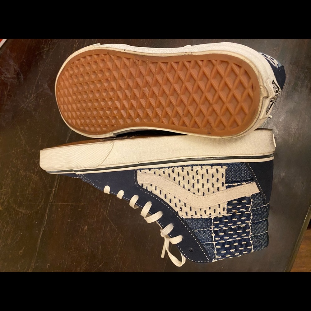 Vans SK8-Hi Top Patchwork Sneakers Size 7 Womens - Picture 4 of 4